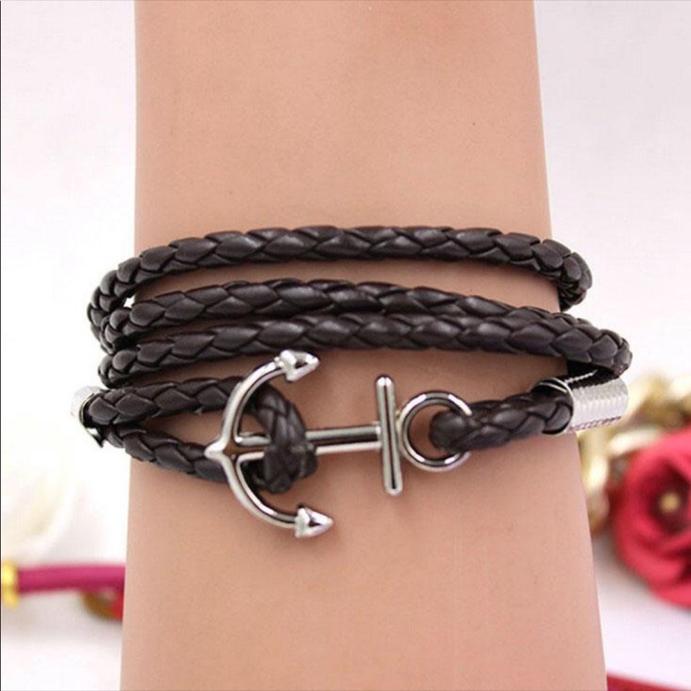 Anchor wrap bracelet